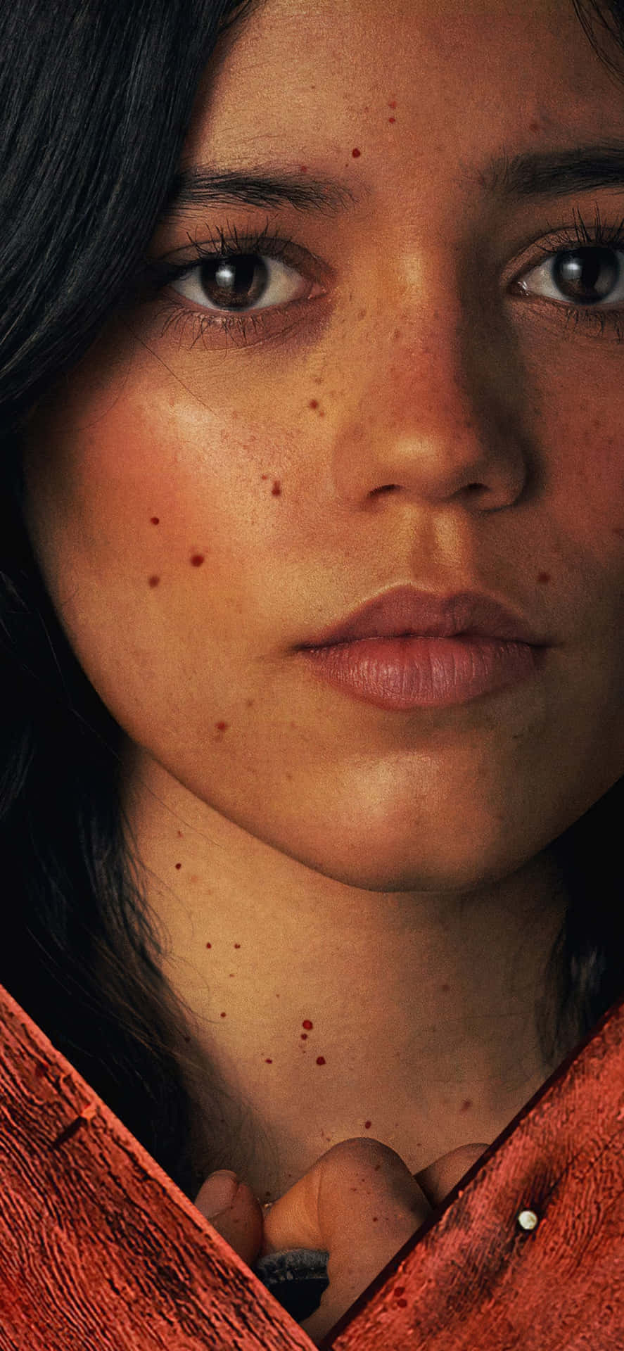 Close Up Portraitof Womanwith Freckles Wallpaper