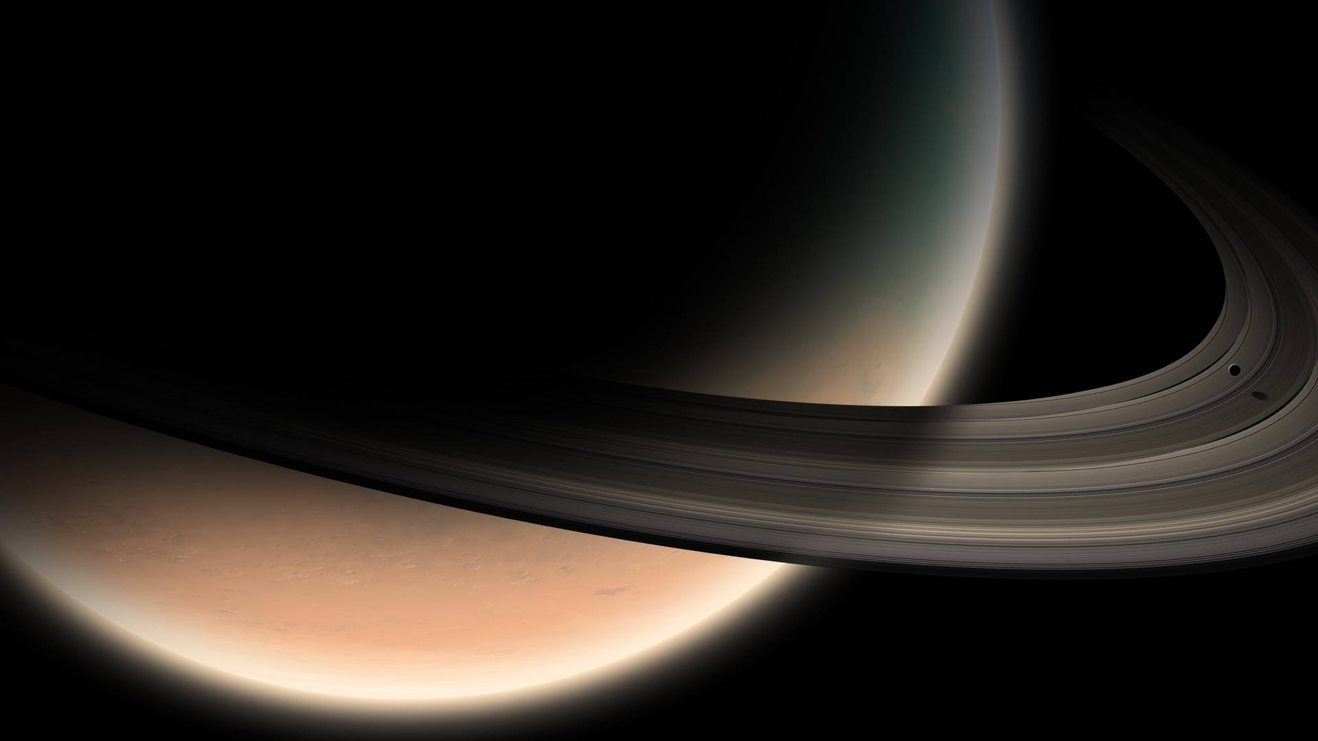 Close-up Saturn 4k Background