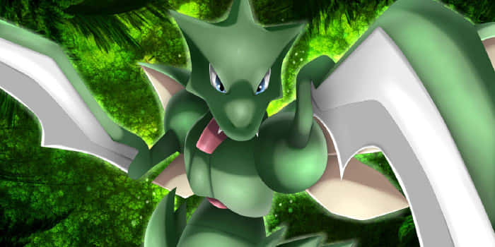 Close-up Scyther Blue Eyes Wallpaper