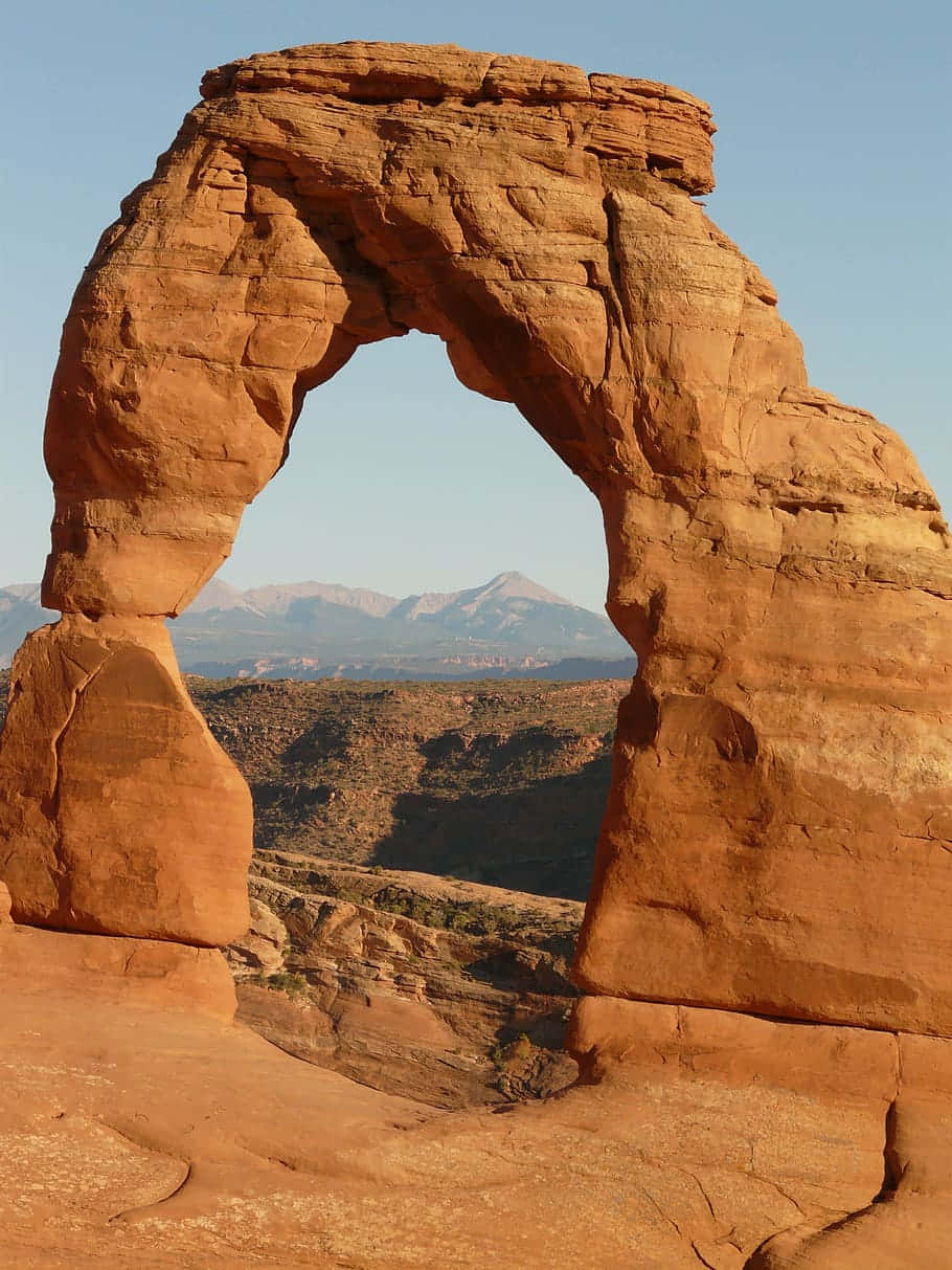 Majestic Close-up View of Delicate Arch Wallpaper