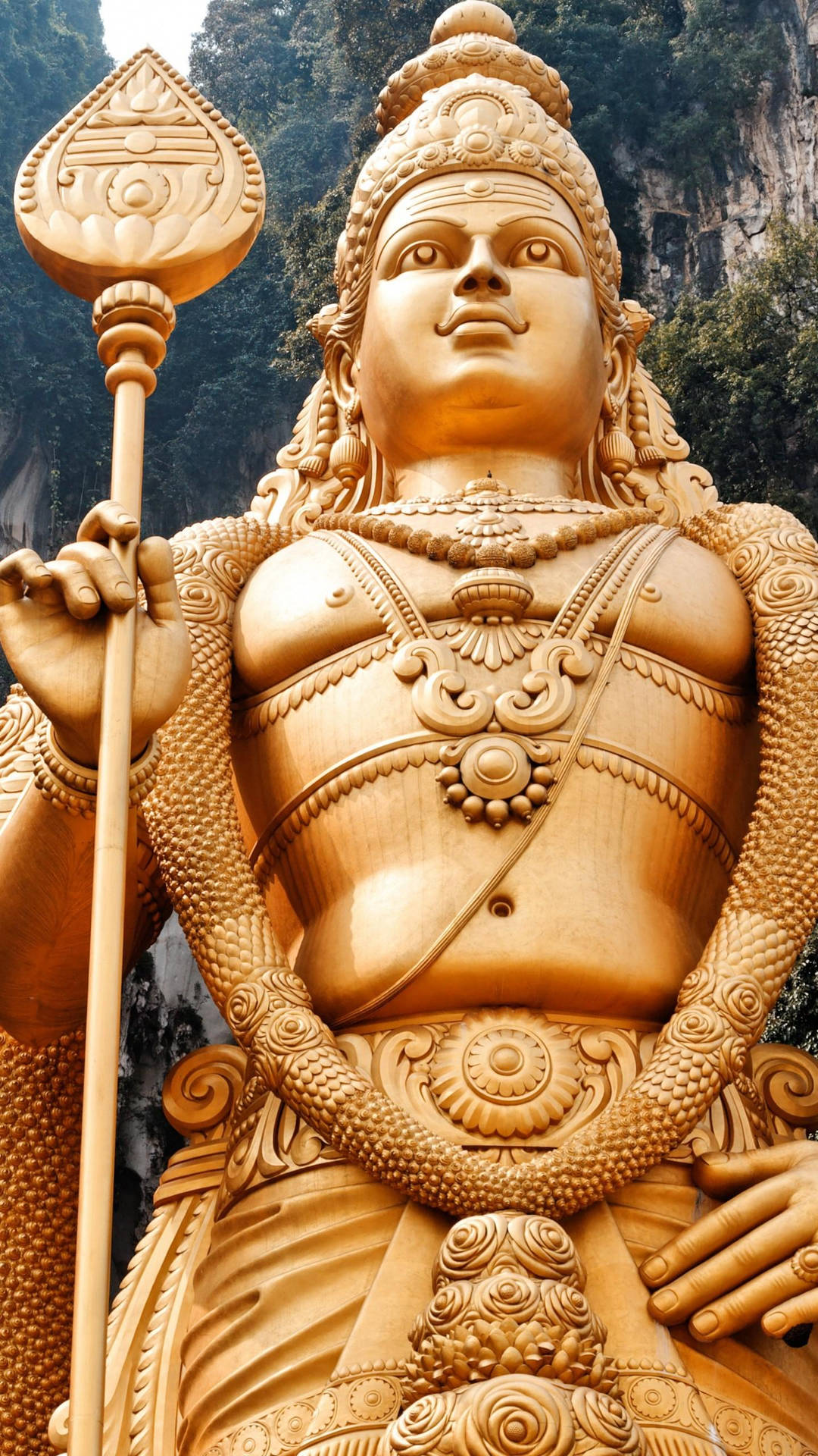 Close Up Shot Of Lord Murugan Statue Wallpaper