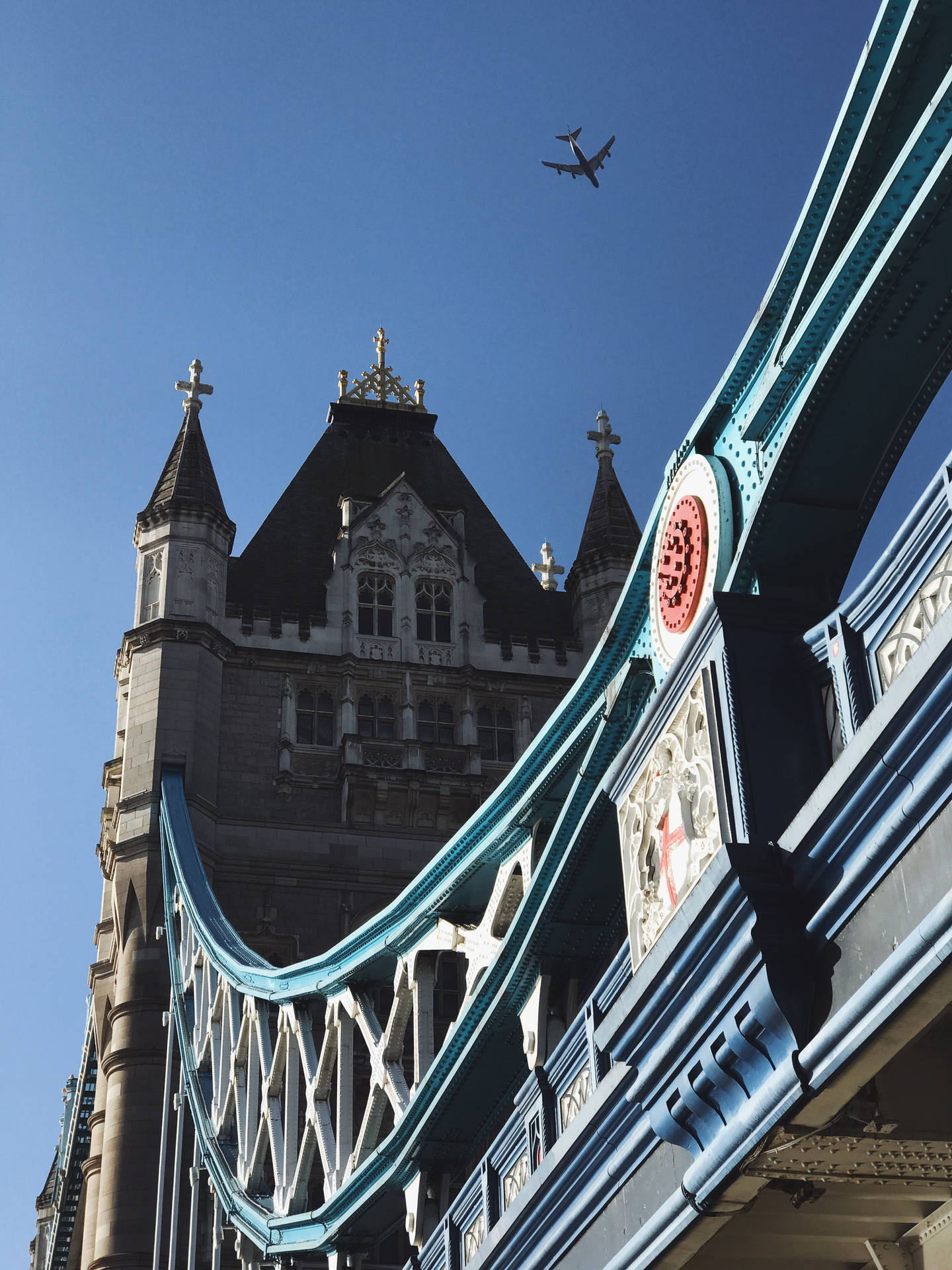 Close-up Tower Bridge Low Angle