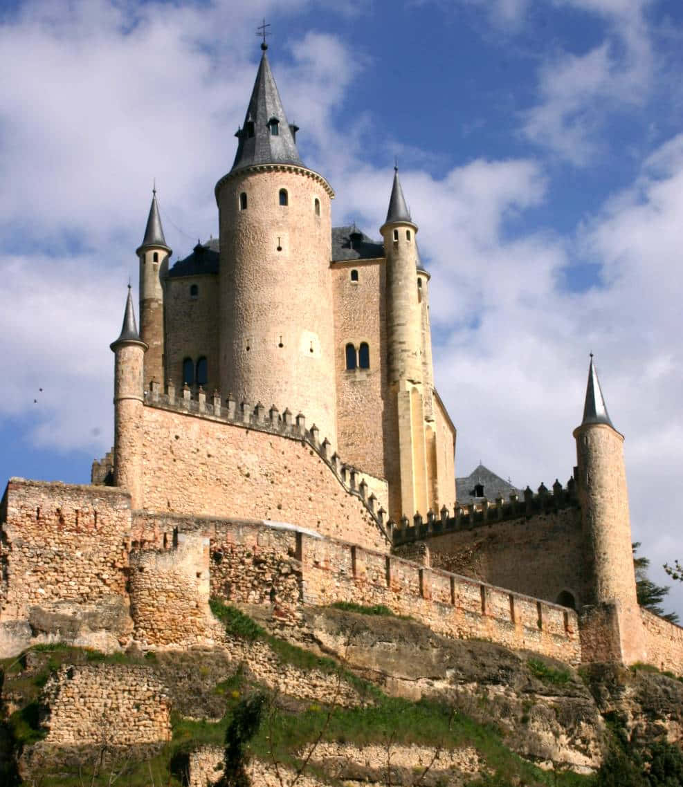 Close-up Tower Of Segovia Castle Wallpaper