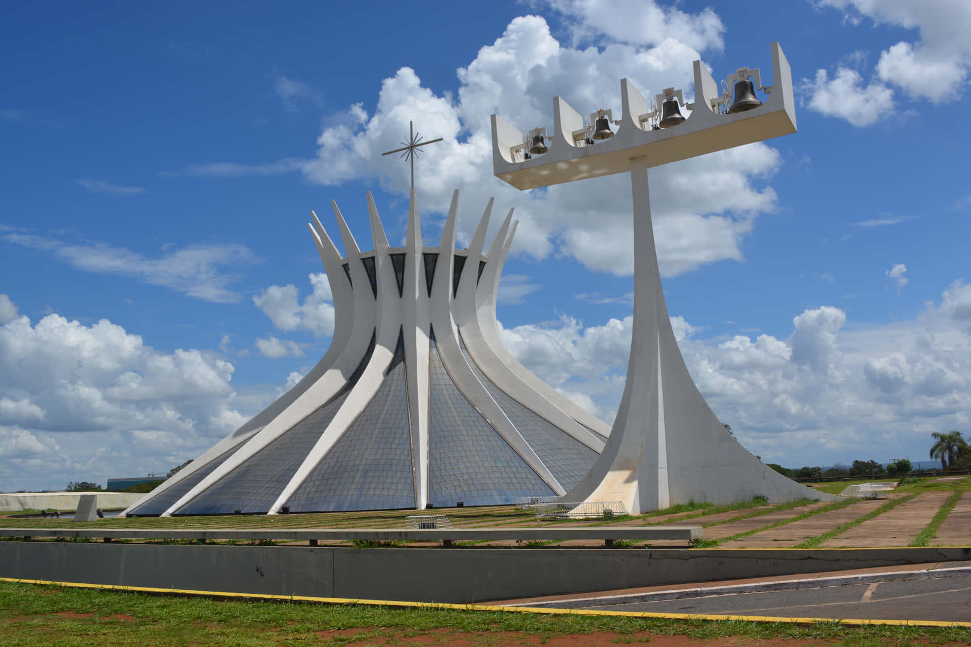 Close View Of Cathedral Of Brasilia Bells Wallpaper