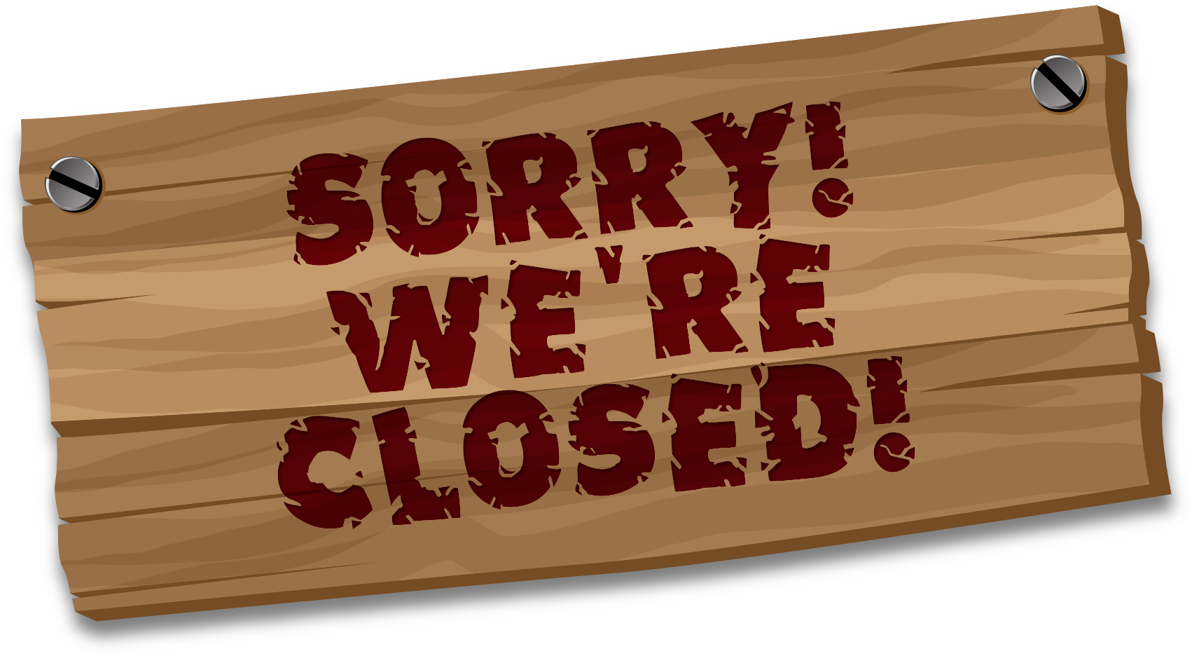 Closed Sign Graphic PNG