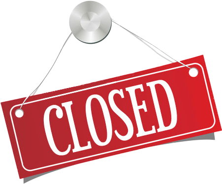 Closed Sign Hanging PNG