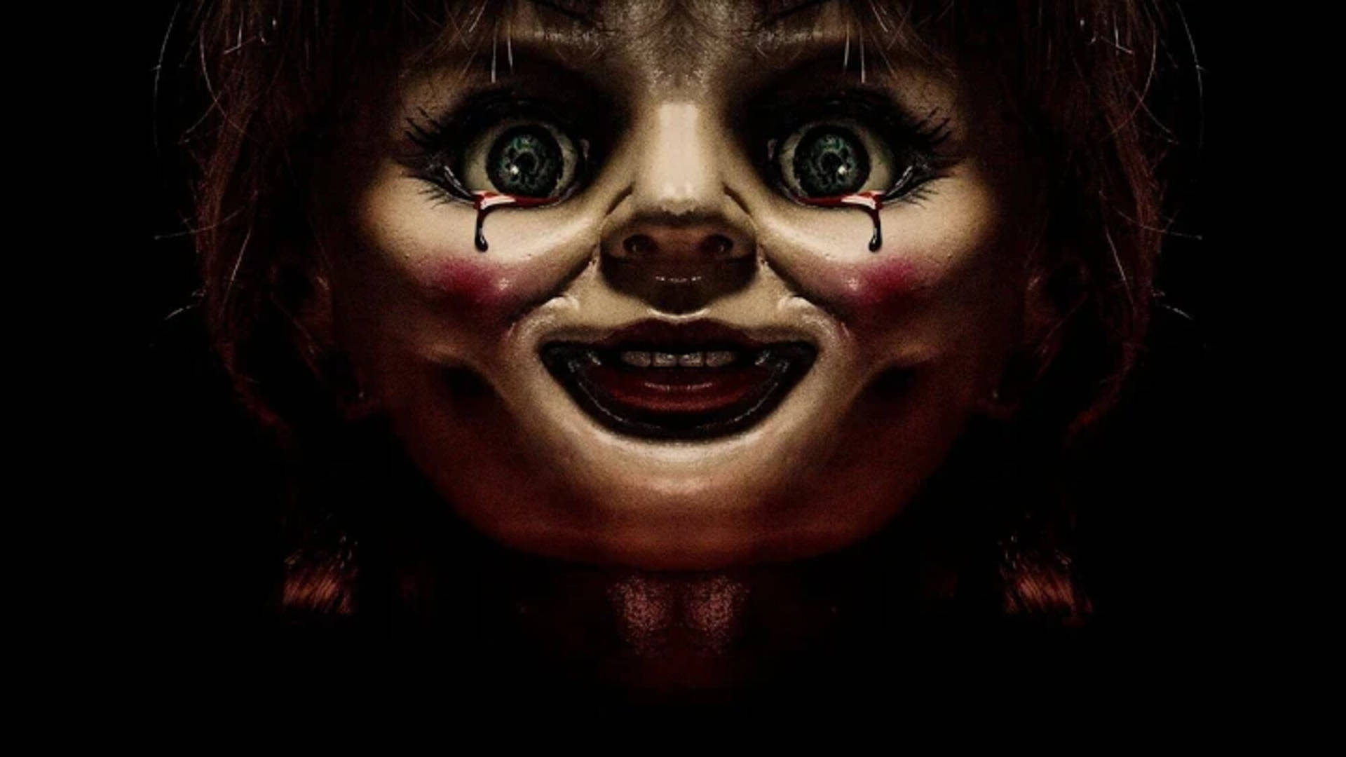 Closed-up Annabelle Cursed Doll