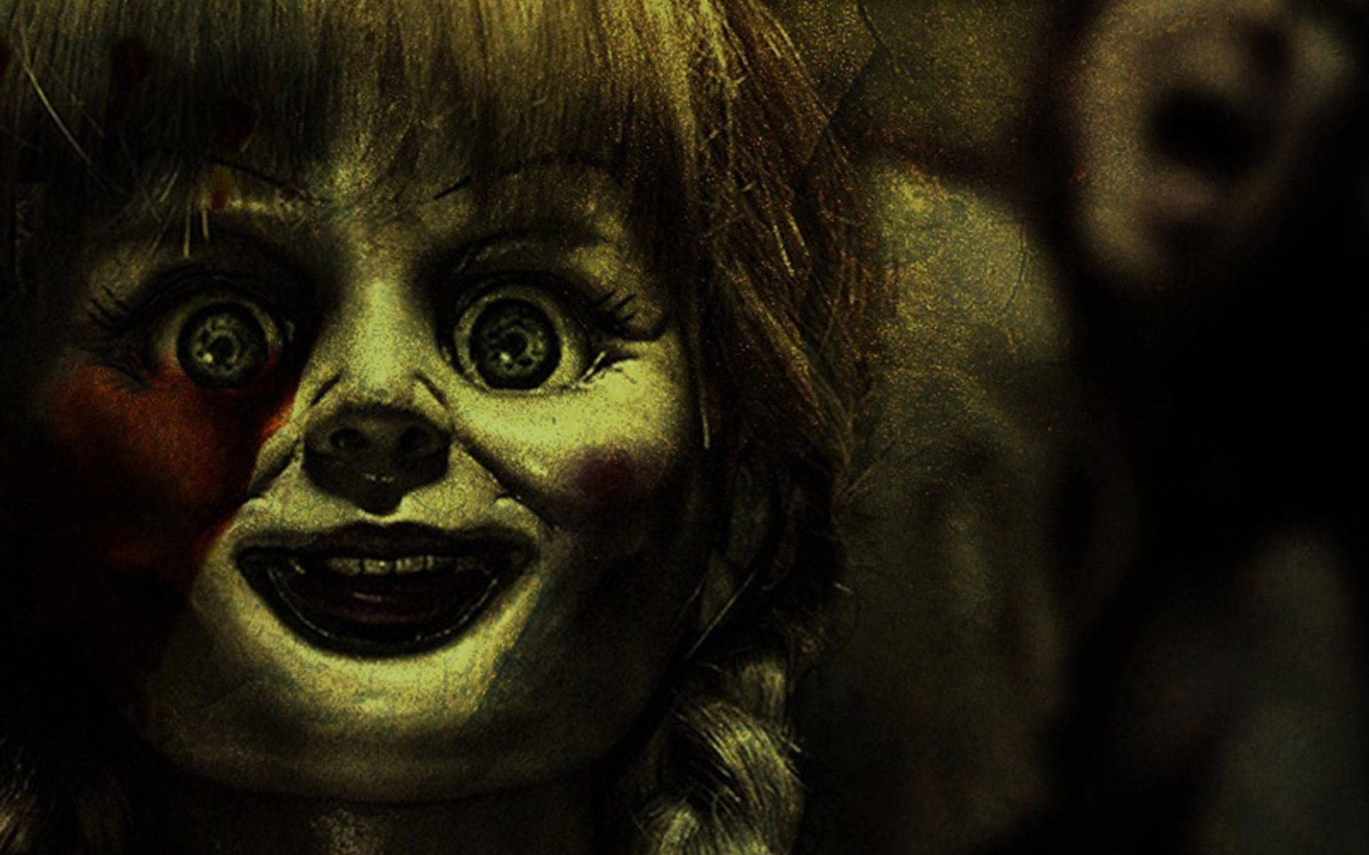 Closed-up Annabelle Doll Background