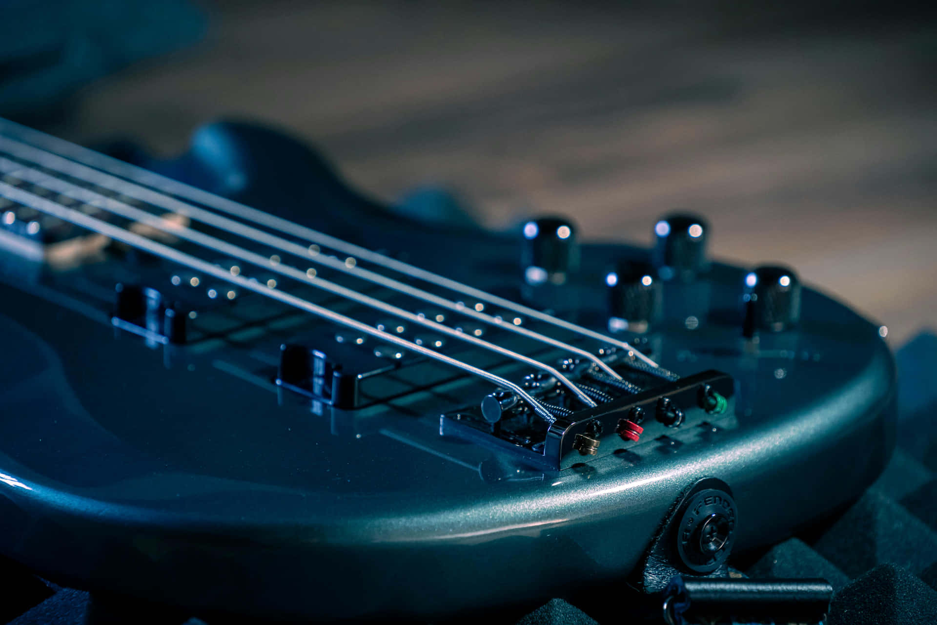 Closeup Bass Guitar Stringsand Body.jpg Wallpaper