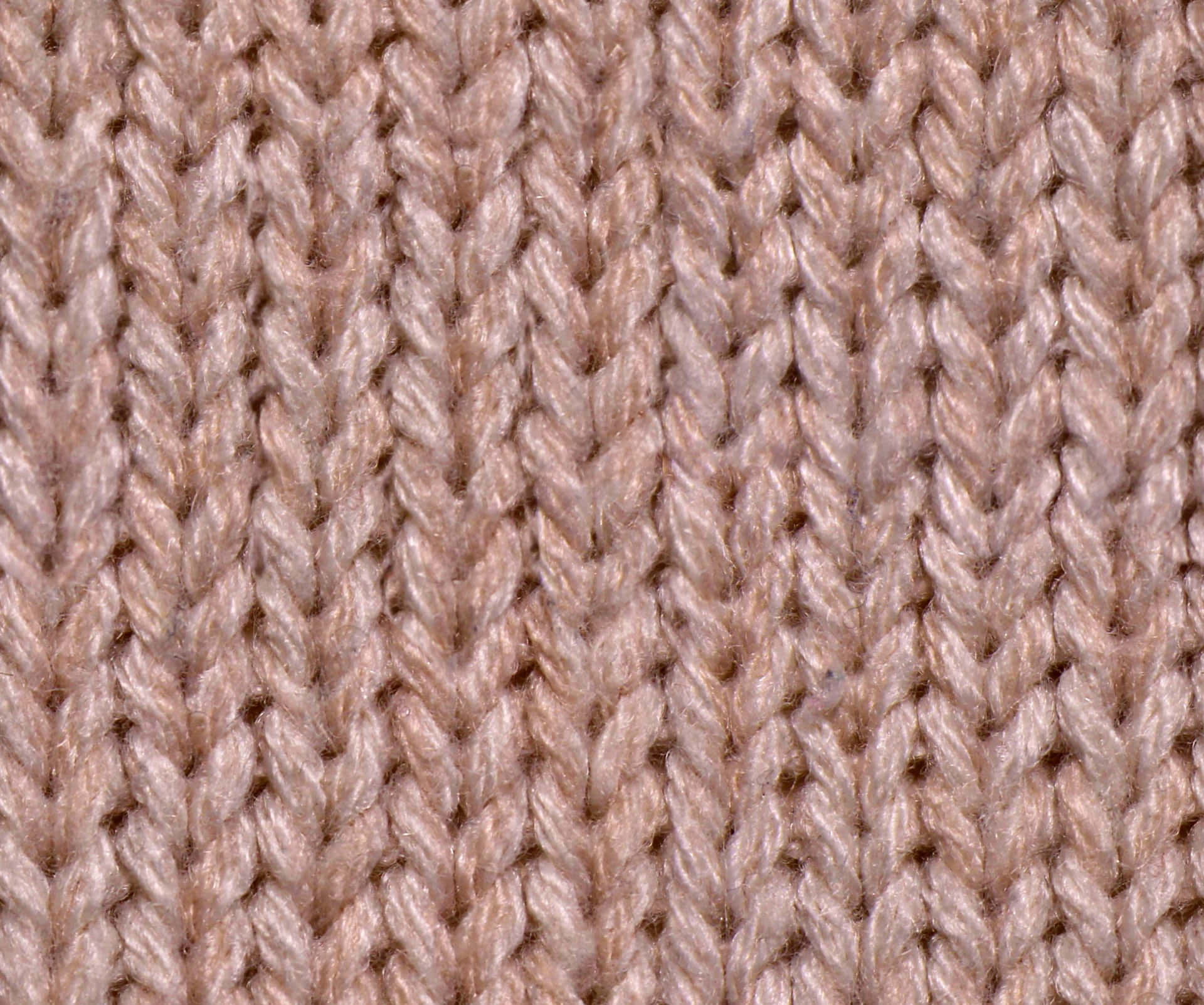 Closeup Beige Knitted Texture Wallpaper