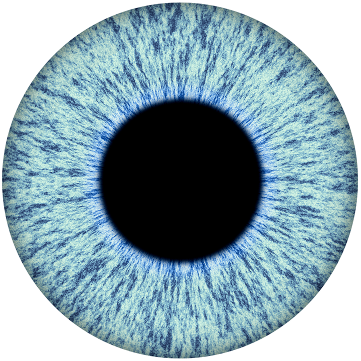 Closeup Blue Human Iris PNG