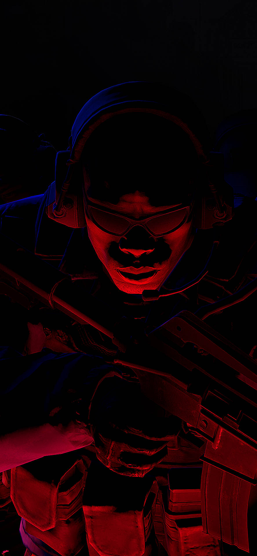Closeup Cs Go Soldier In Red Iphone