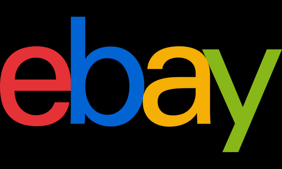 Closeup view of eBay UK Logo Wallpaper