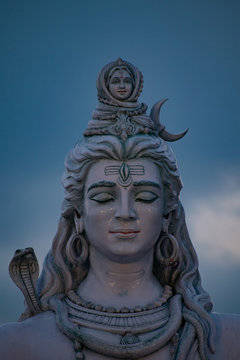 Closeup Mahadev Statue Hd Wallpaper