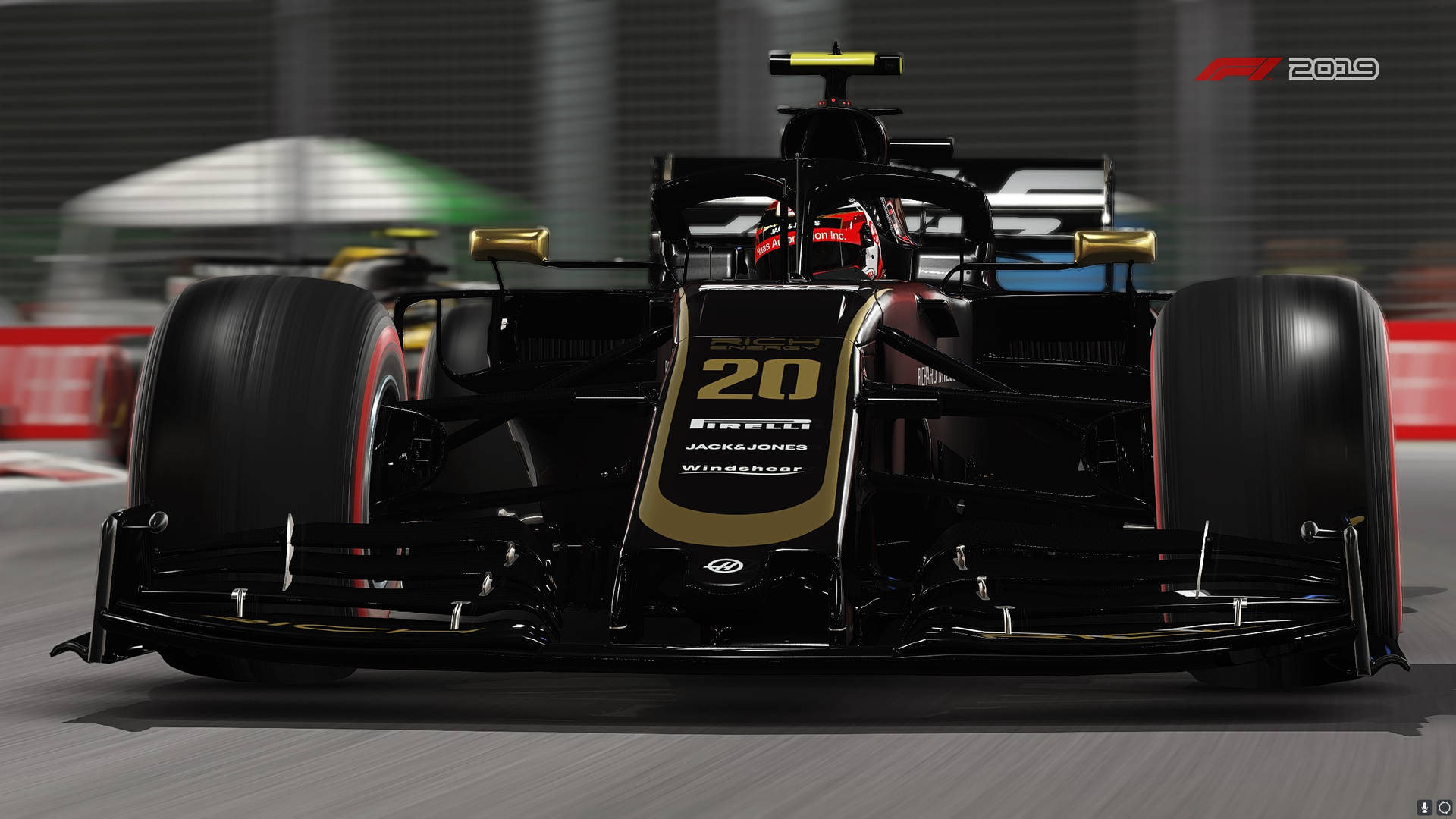 Primo Piano Dell'auto F1 2019 Di Haas Sfondo