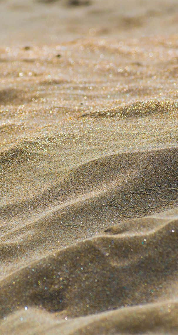 Closeup Blændende Sandkorn Baggrund Wallpaper
