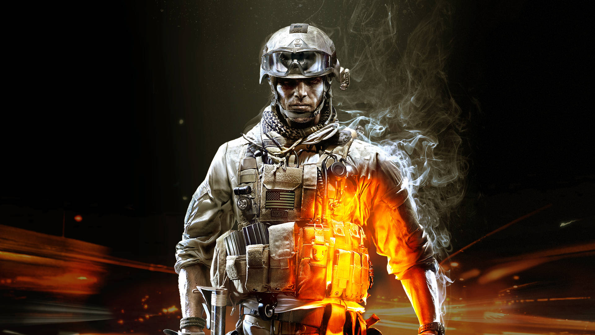 Closeup Soldier Battlefield 3 Wallpaper