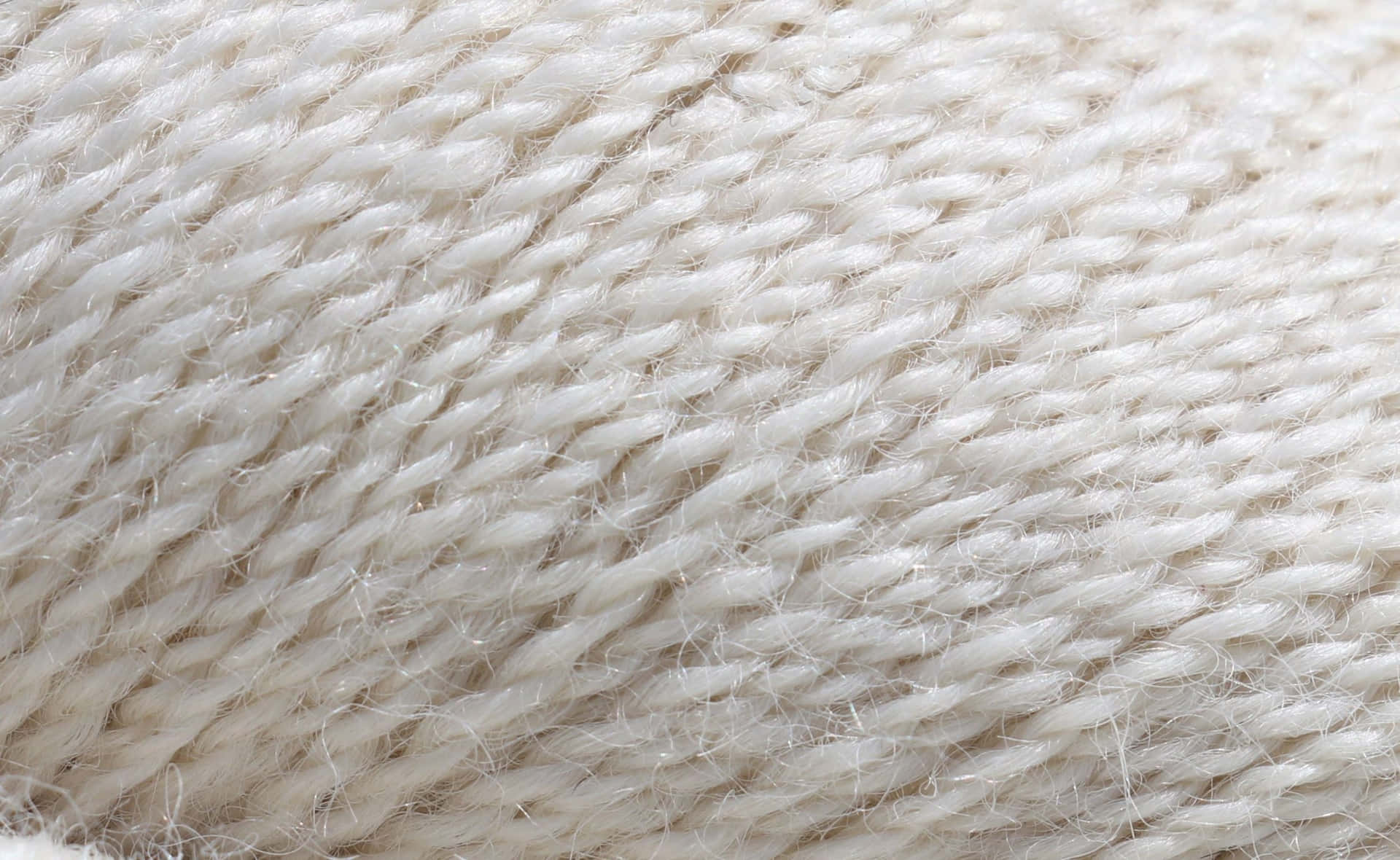 Closeup White Yarn Texture Wallpaper