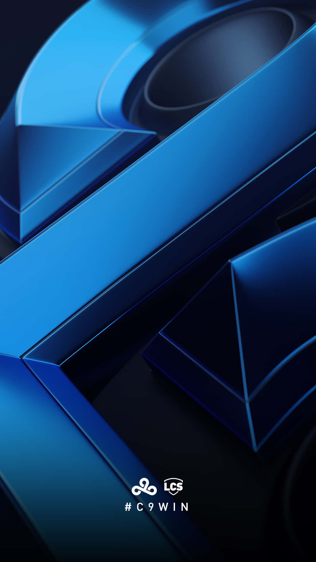 A Blue Logo With A Blue Background Wallpaper