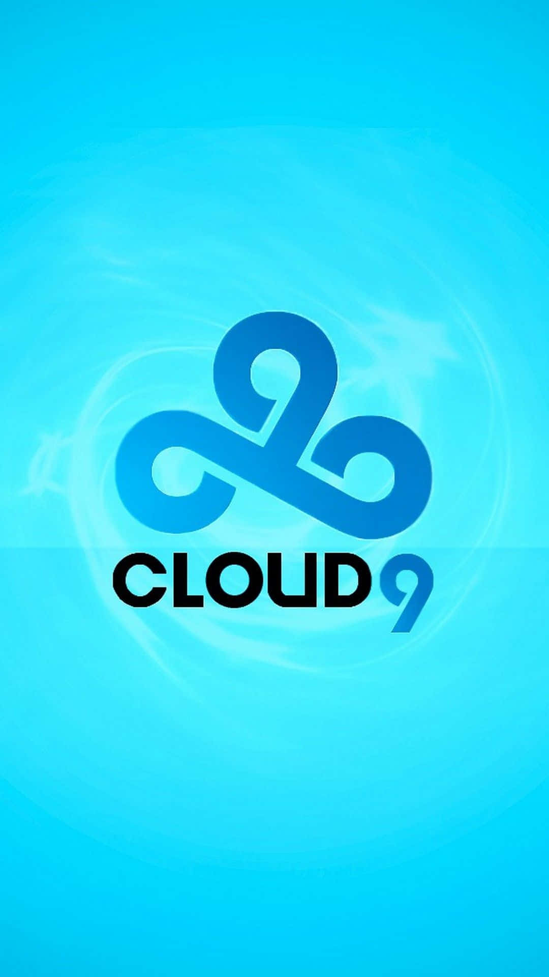 Cloud 9 - A Blue Background With The Cloud Logo Wallpaper