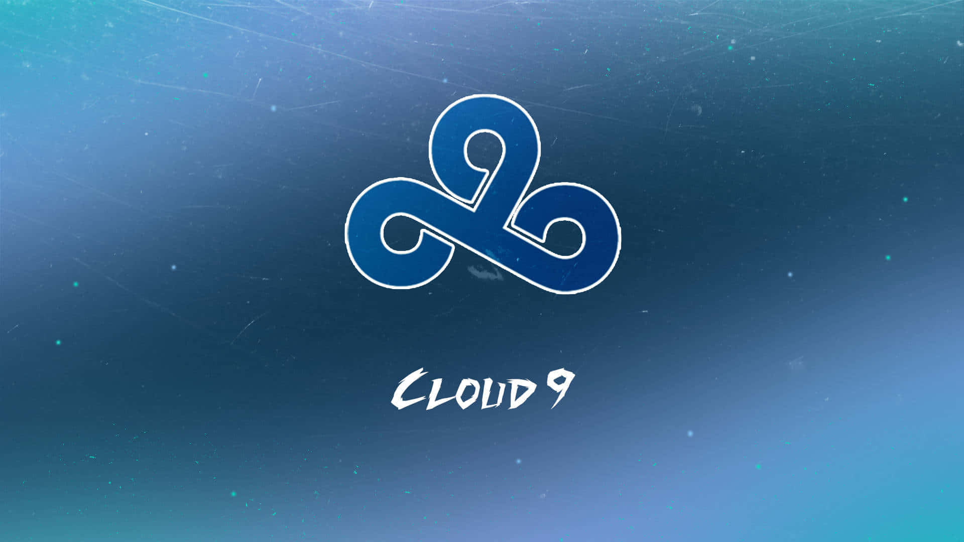 Cloud 9 Logo On A Blue Background Wallpaper