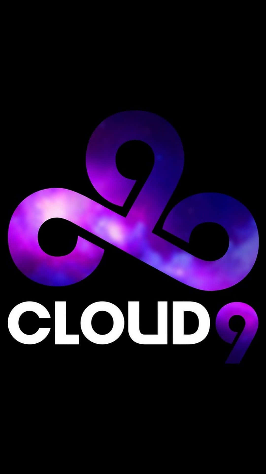 Cloud 9 Logo With Purple And Blue Colors Wallpaper