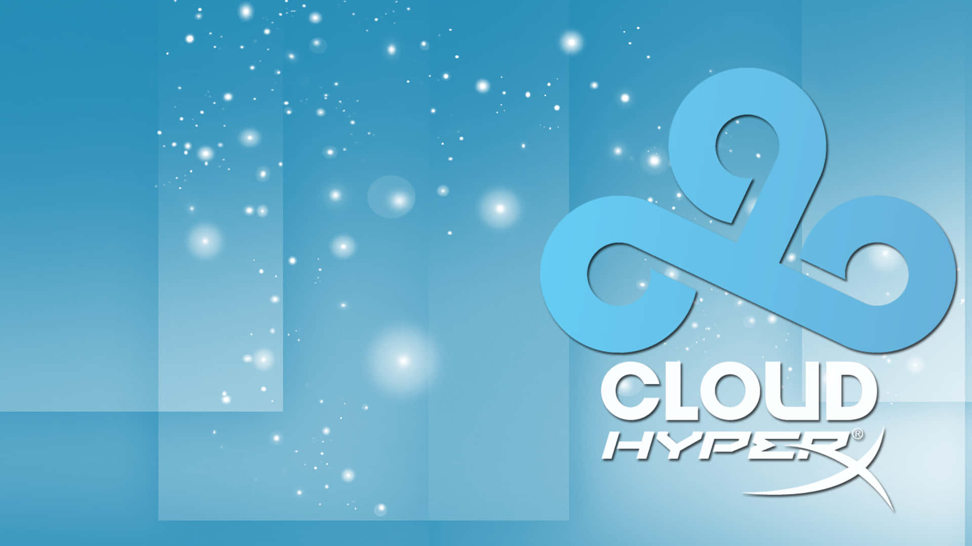 Cloud Hyperx Logo On A Blue Background Wallpaper