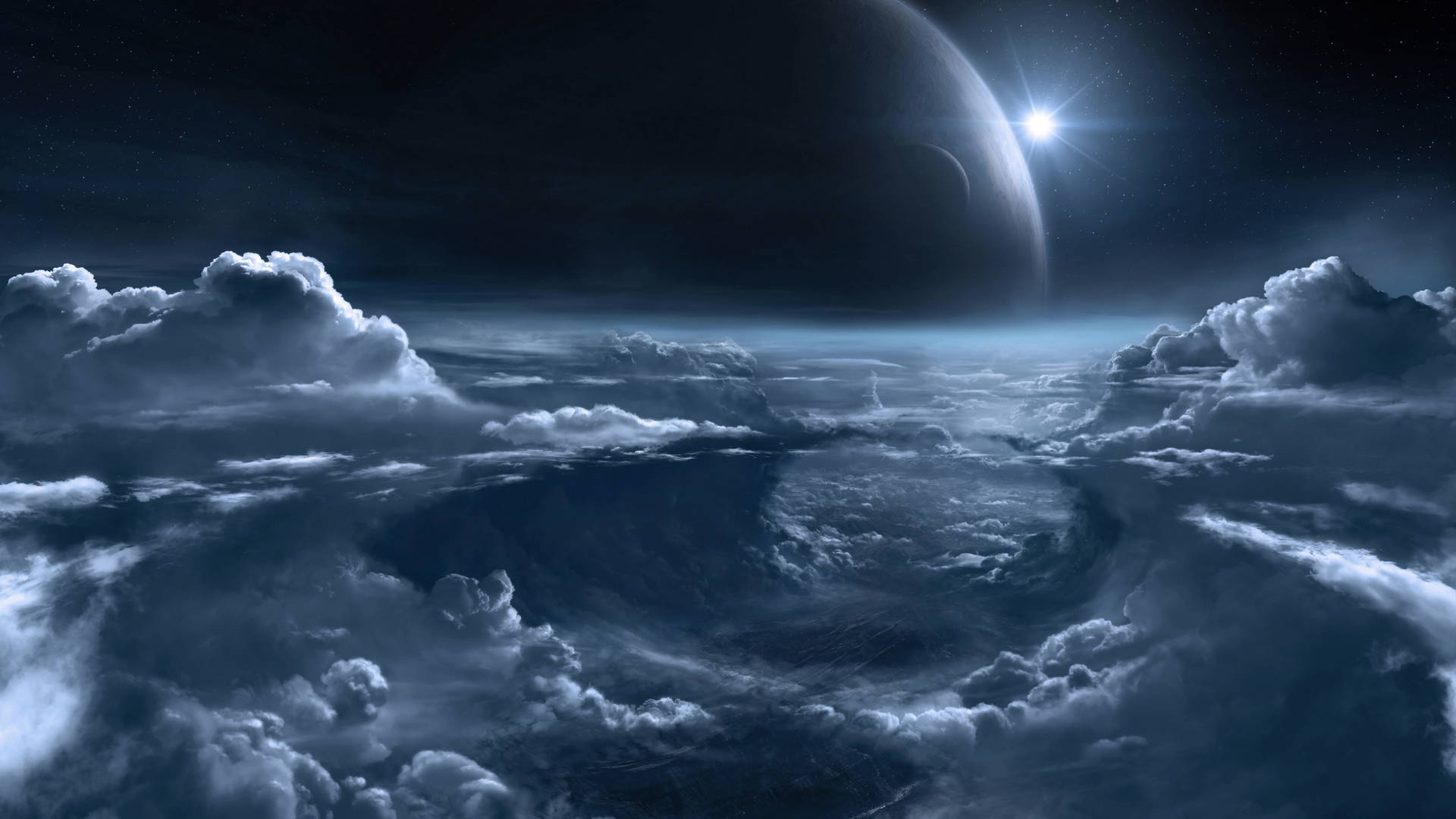 Cloud Atmosphere Space Background