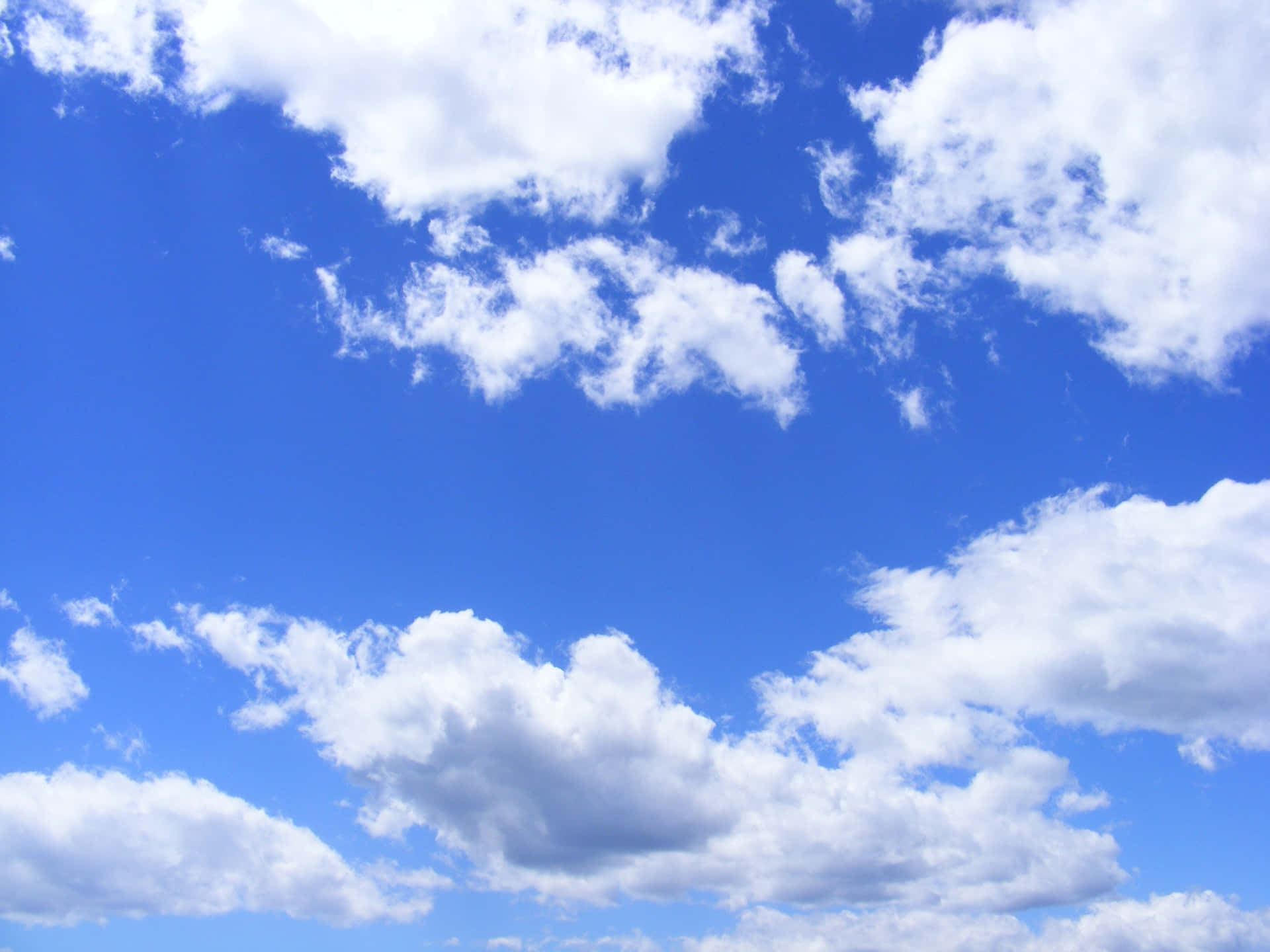 Clouds In Variety Of Shapes Background