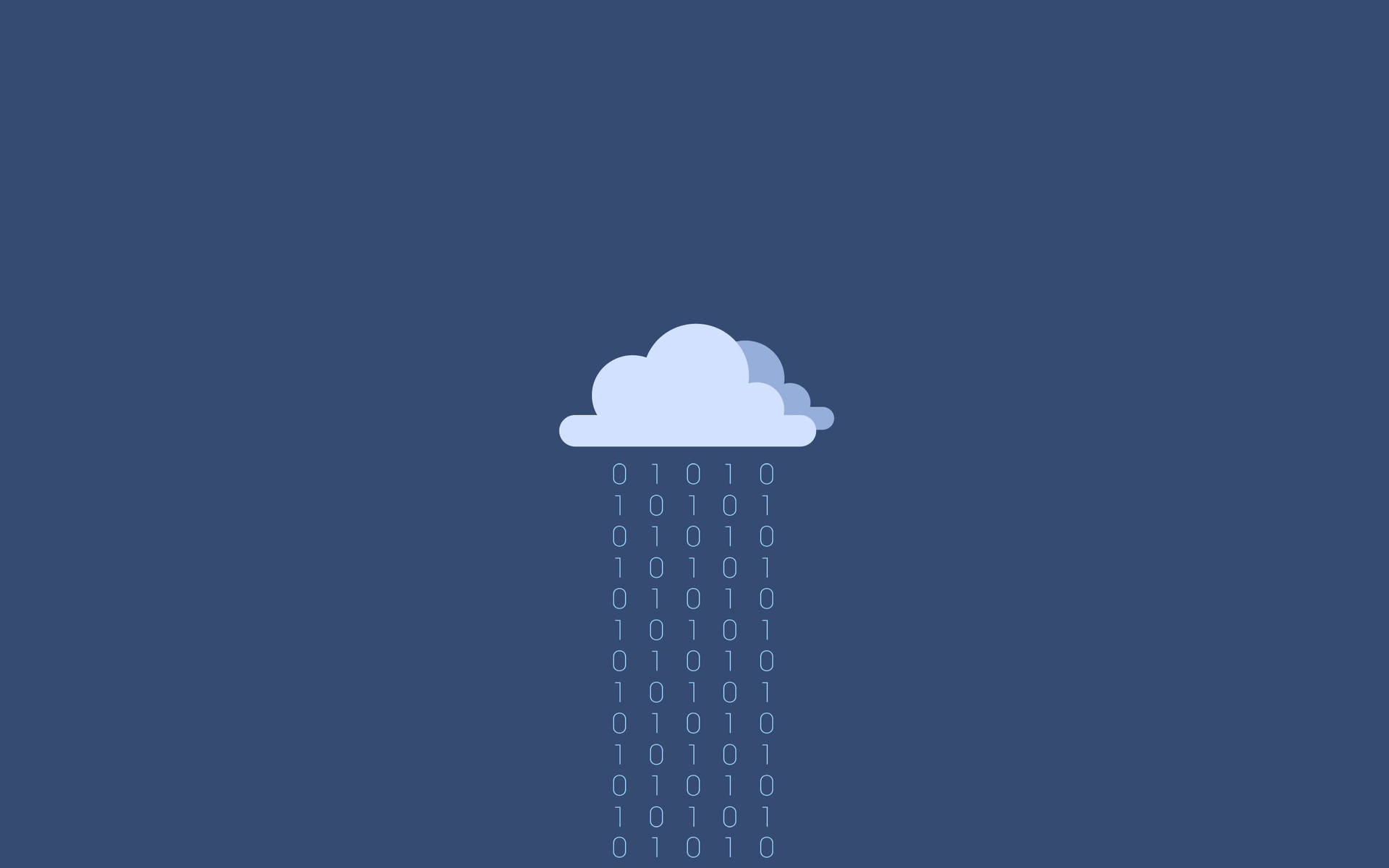Cloud Coding Blue Wallpaper