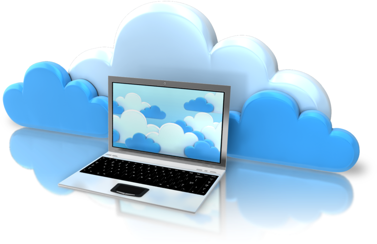 Cloud Computing Concept Illustration PNG