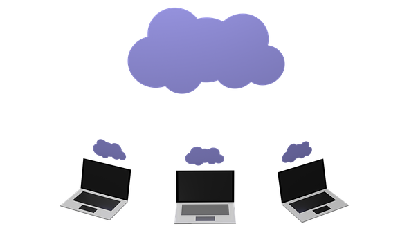 Cloud Computing Concept Illustration PNG