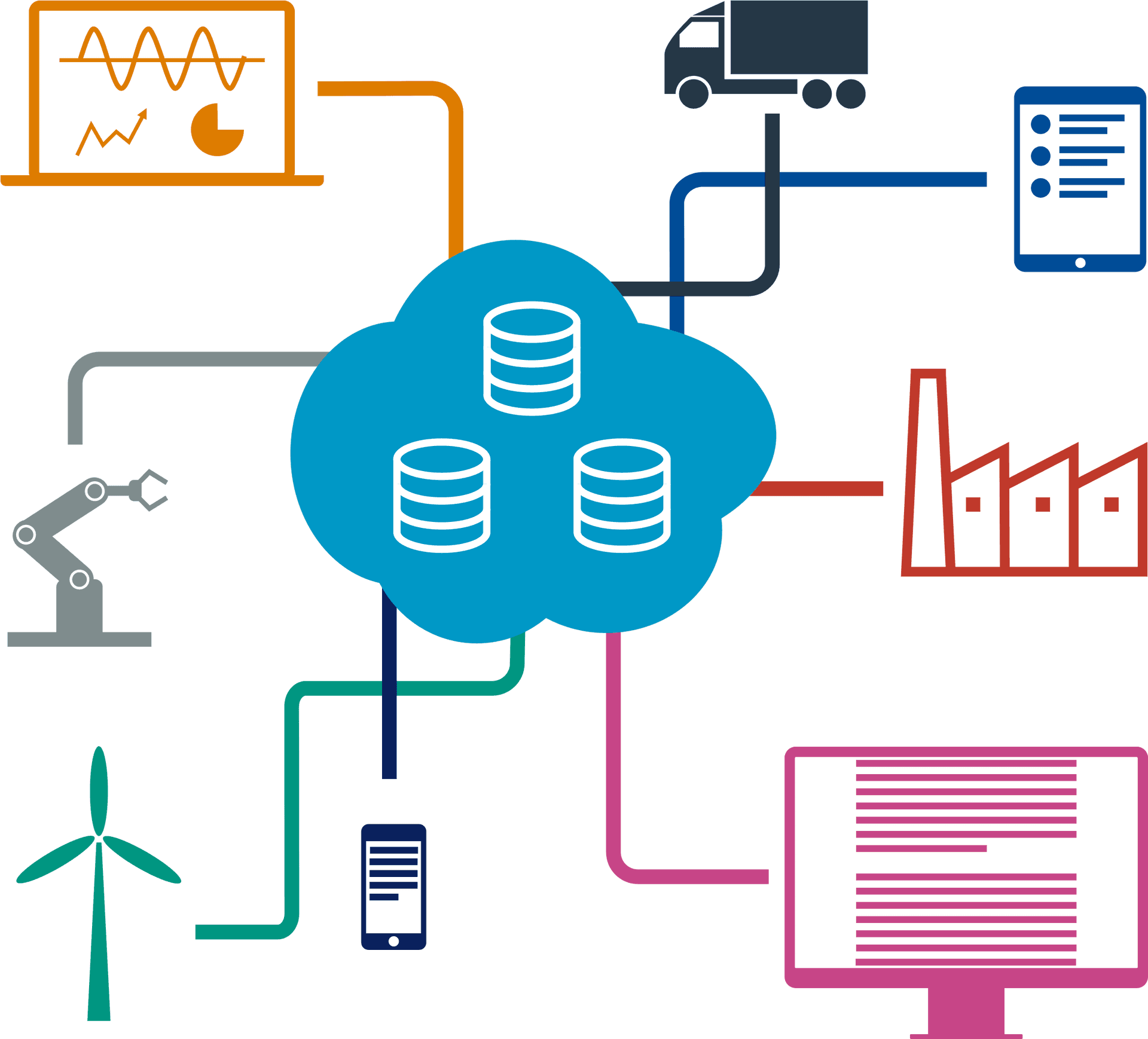 Cloud Computing Infrastructure Concept PNG