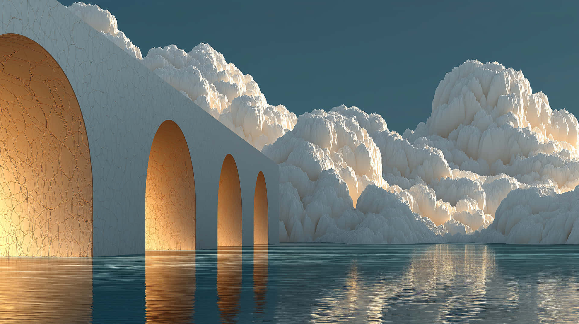 Cloud Haven Reflection Wallpaper