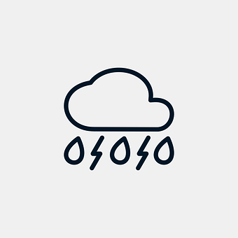 Cloud_ Icon_ With_ Lightning PNG