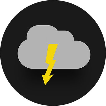 Cloud Lightning Icon PNG