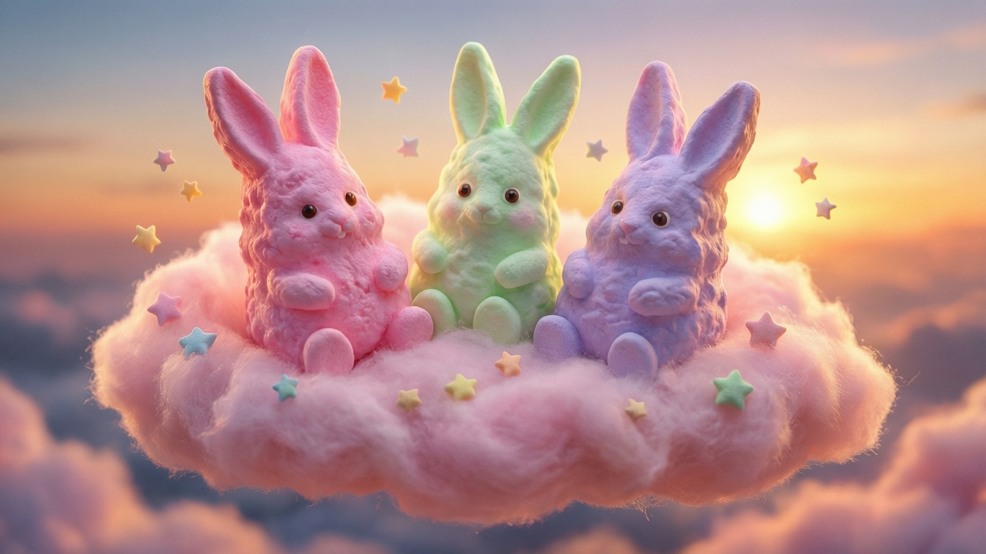 Cloud Nine Peeps Wallpaper