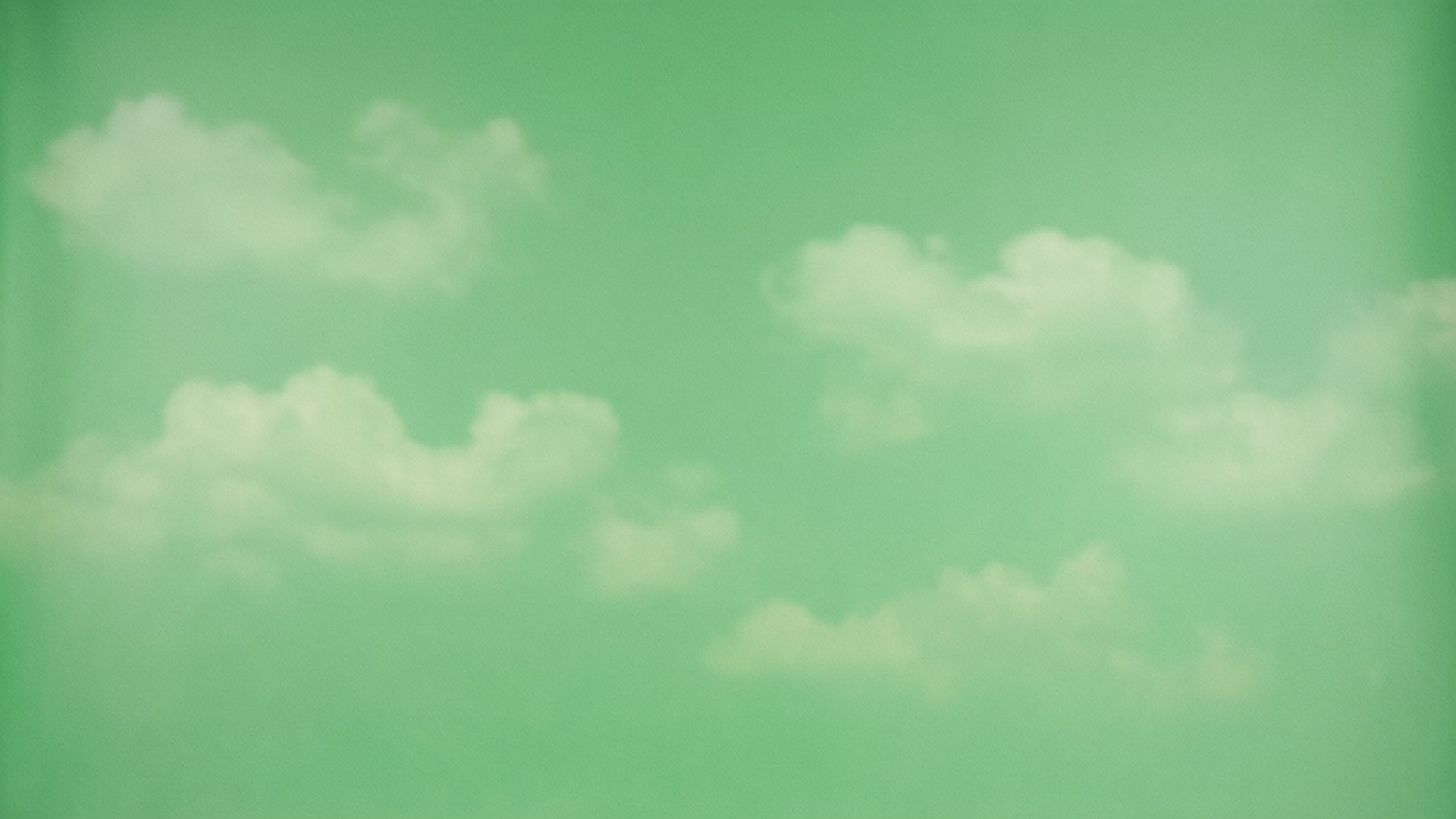 Cloud Pattern Green Screen Wallpaper