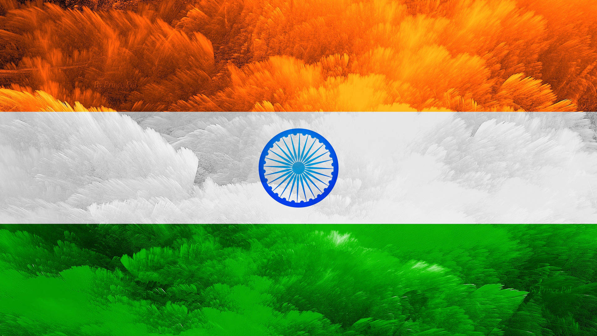 Cloud Pattern Indian Flag 4k Background