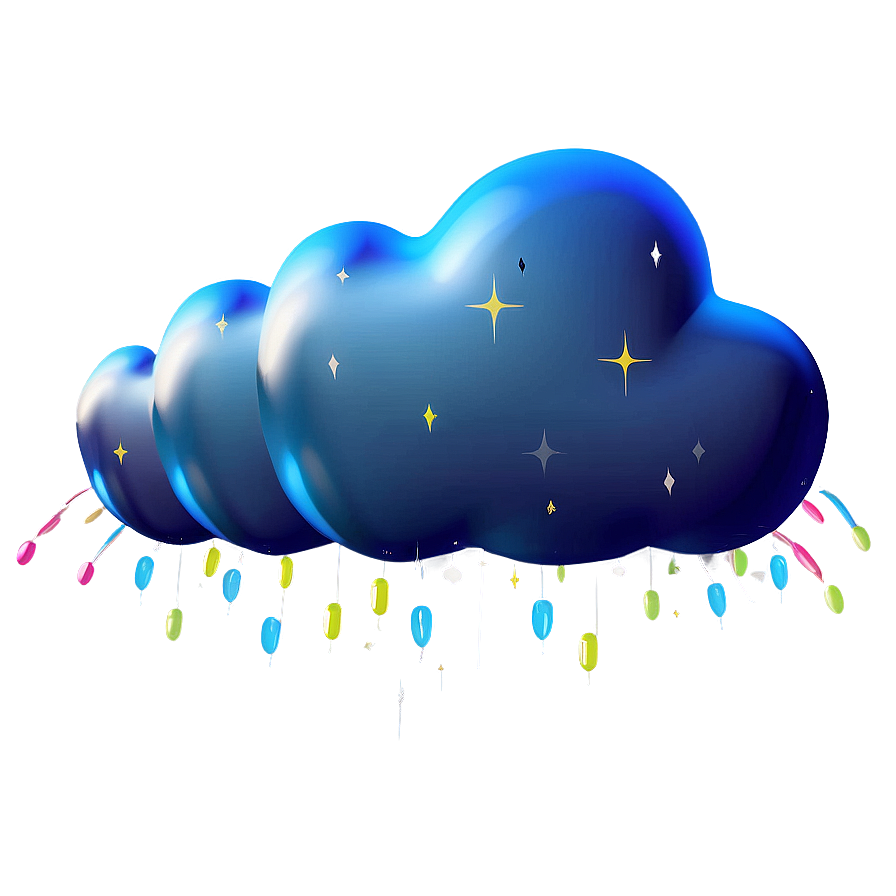 Cloud Shaped Balloon Png 04302024 PNG