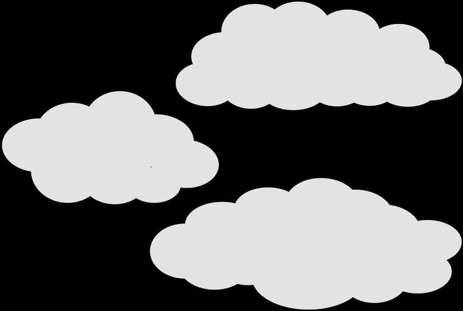 Cloud Shapes Vector Illustration PNG