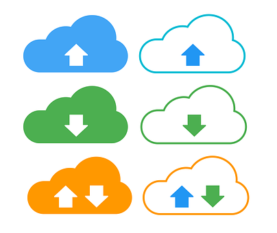 Cloud_ Upload_ Download_ Icons_ Set PNG