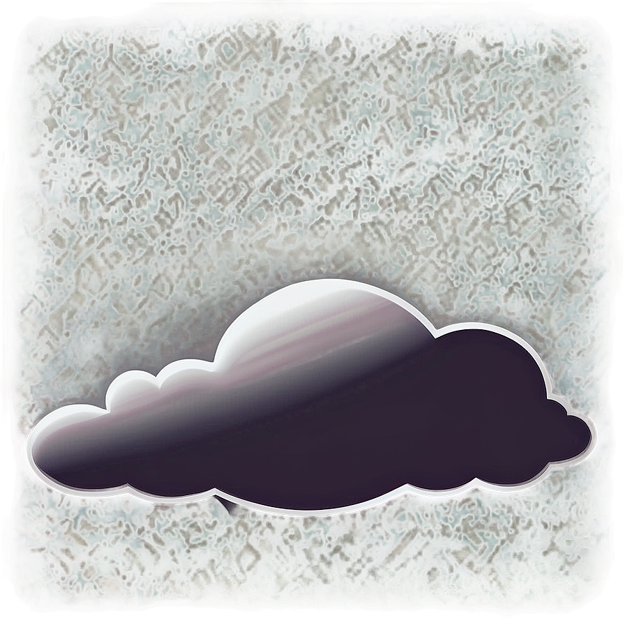 cloud vector c PNG — A glossy dark purple cloud with white highlights floats against a textured teal and gold background framed in magenta.