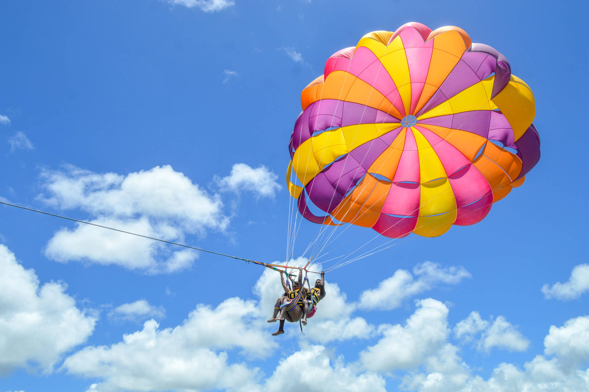 Cloud View During Parasailing Picture