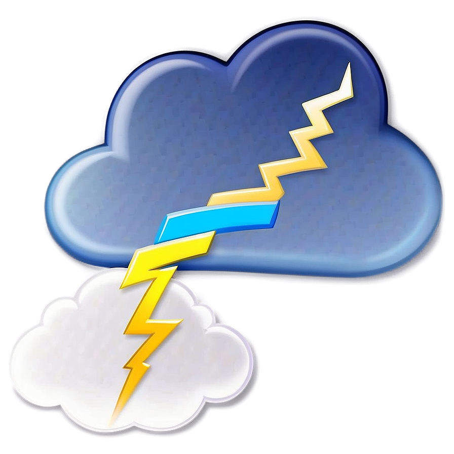 Cloud With Lightning Bolt Png Dob52 PNG