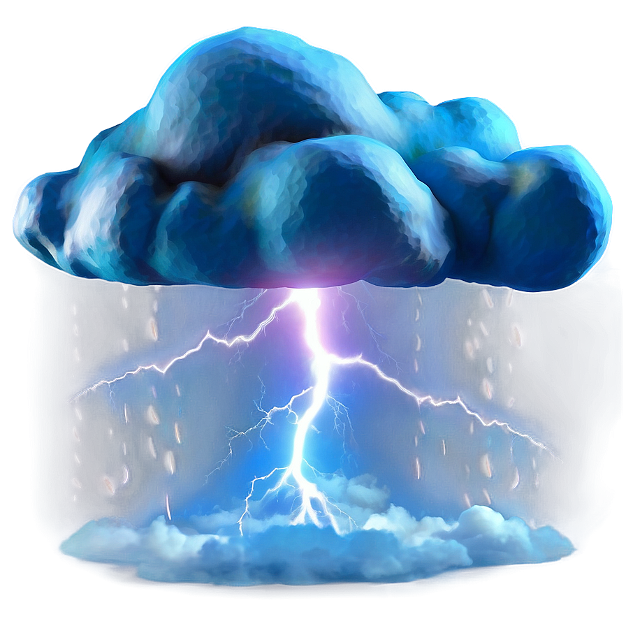 Cloud With Lightning Png 62 PNG