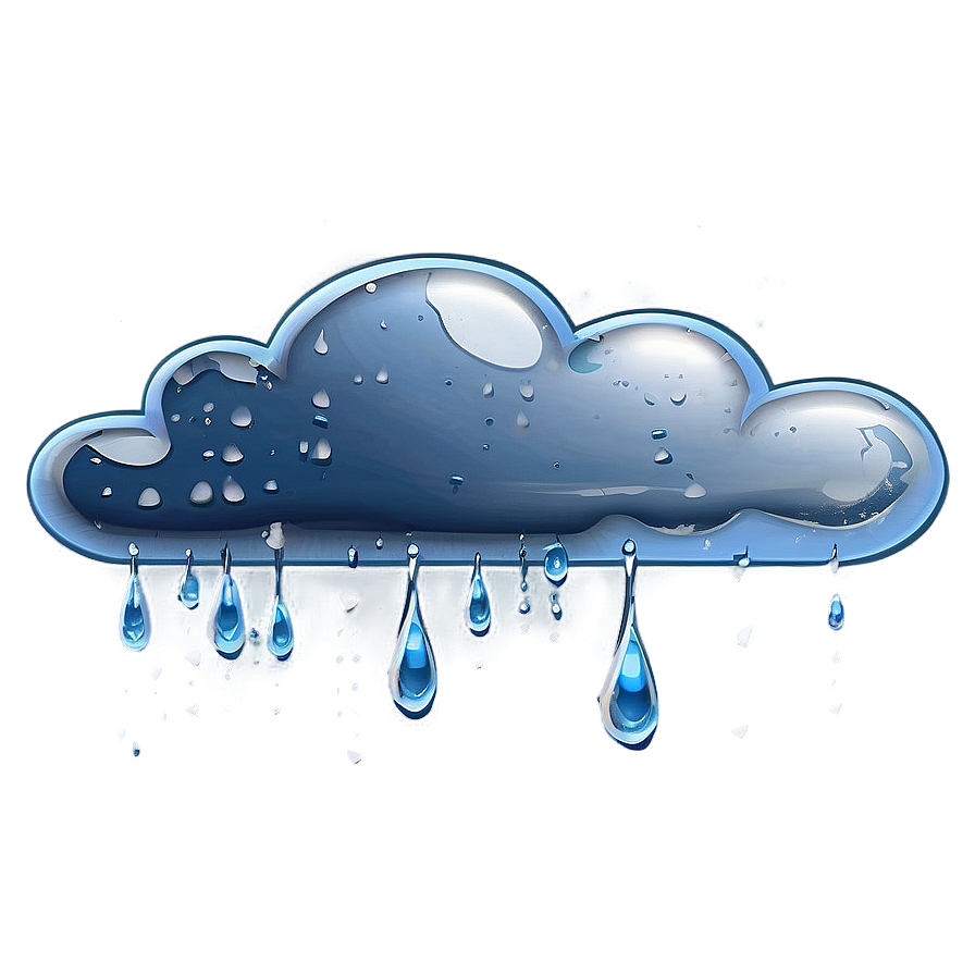 Download Cloud With Raindrops Png Dqr58 | Wallpapers.com