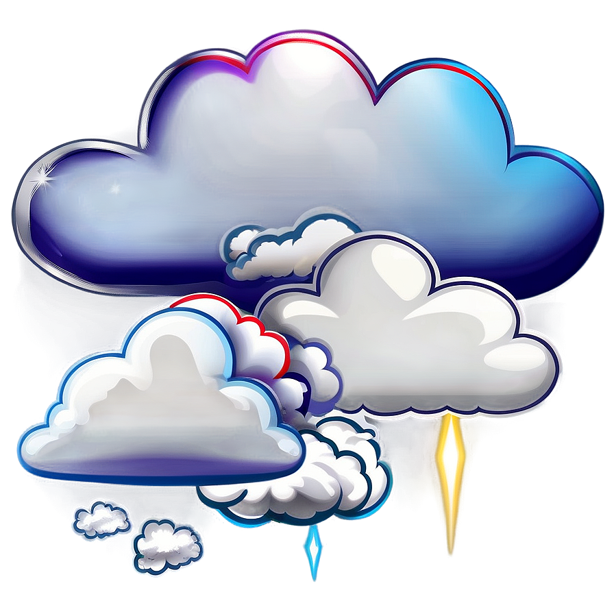 Cloud With Silver Lining Png Gdq PNG