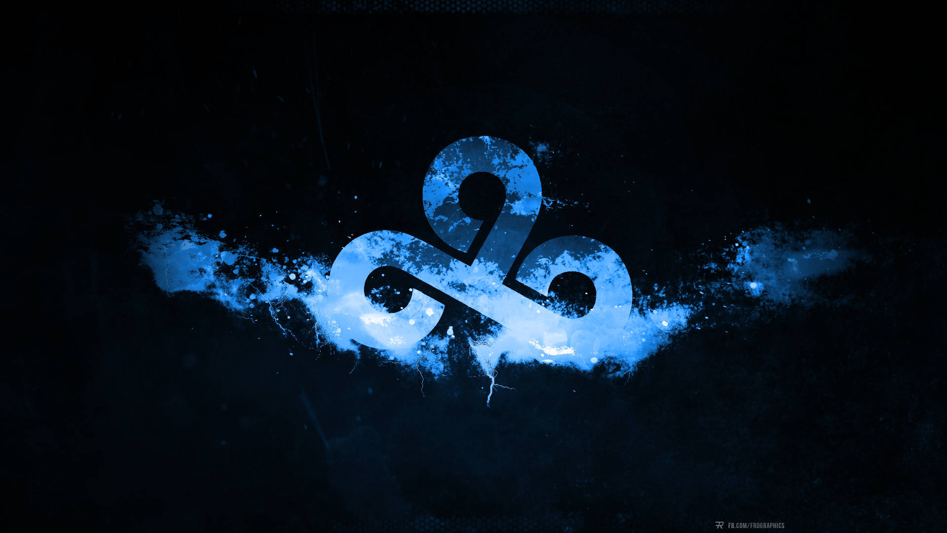 Cloud9 Hazy Blue Logo Wallpaper