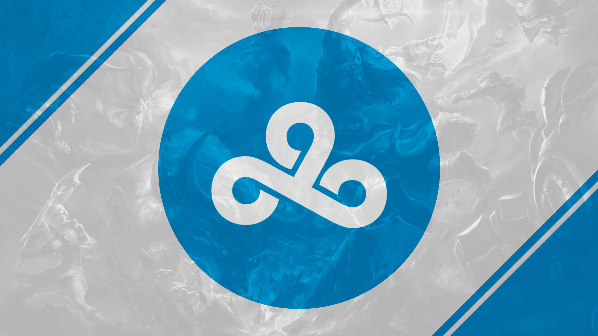 Cloud9 Logo In Translucent Blue Sphere Wallpaper